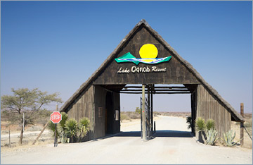 Eingang zum Lake Oanob Resort