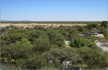 Camp Okaukuejo - Blick vom Turm