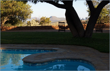 Windhoek Mountain Lodge: Ausblick über das Khomas Hochland