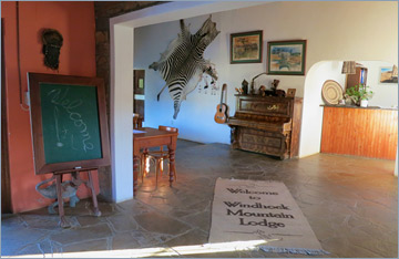 Windhoek Mountain Lodge: Eingangsbereich