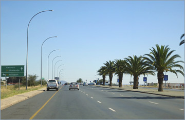 Fahrt durch Windhoek