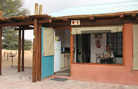 unser Bungalow in Mata Mata