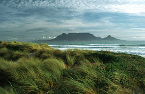 Blick von Bloubergstrand auf den Tafelberg