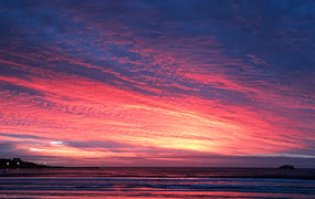 Sonnenuntergang am Strand von Yzerfontein