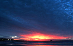 Sonnenuntergang am Strand von Yzerfontein